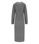 Abito midi in maglia grigio Twinset