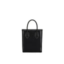 Balmain Leather Trimmed Canvas Tote Bag