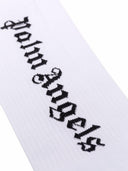 Palm Angels Classic Logo Socken Weiß Schwarz