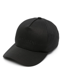 Saint Laurent Logo Embroidered Gabardine Weave Cap