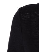 Filatures Du Lion Col Bateau M3/4 002.Noir