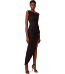 Elisabetta Franchi Dark Chocolate Jewel Dress