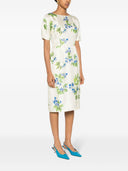 Prada Floral Print Twill Dress