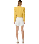 Elisabetta Franchi Ivory Shorts With Chain