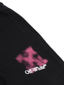 Pantalon de survêtement Off White Arrow Spray Noir Fuchsia