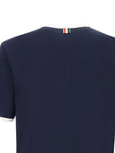 T-shirt Ringer di Thom Browne Ss in jersey di peso medio