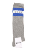 Msgm 롱삭스 유니섹스 Grigio Melange/Grey Me