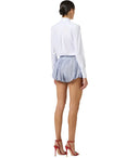 Elisabetta Franchi White Cut Out Shirt