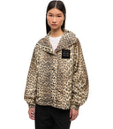 Ganni Nylonjacke mit Animal-Print