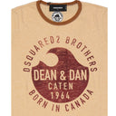 Maglietta del logo in cotone dsquared2