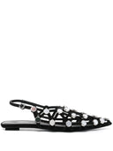 The Attico Grid Slingback Sandals