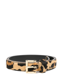 Prada Leopard Panel Belt
