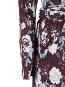 Forte Forte Abito M/L Jaquard Fluido Stampa "Peonia My Love"