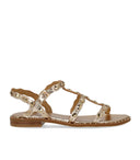 Flache Ash Plus Gold-Sandale