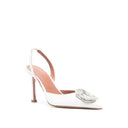 Amina Muaddi Amina Mu I 95 mm Camelia Pombas de hebilla de cristal