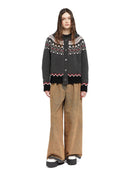 Alanui Sweet Winter Jacket Black Grey/Multicolo