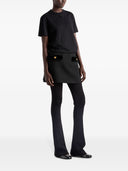 Prada Embroidered Triangle Jersey T Shirt