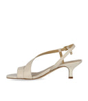 Michael Kors Jaida Kitten Light Cream Heeled Sandal