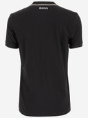 Hugo Boss Stretch Cotton Blend Polo Shirt With Logo