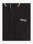 Hugo Boss Stretch Cotton Blend Polo Shirt With Logo