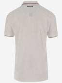 Hugo Boss Stretch Cotton Blend Polo Shirt With Logo