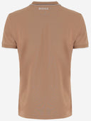 Hugo Boss Stretch Cotton Blend Polo Shirt With Logo