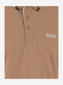 Hugo Boss Stretch Cotton Blend Polo Shirt With Logo