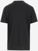 Dolce & Gabbana Cotton Jersey T Shirt With Logo Plaque