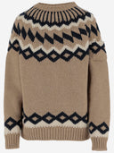 N°21 Fair Isle Wool Sweater With Geometric Pattern