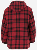 Giacca per miscela di lana con etichetta nera di Woolrich con modello di controllo di Todd Snyder