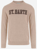 Mc2 Saint Barth Wool Blend Pullover With Logo