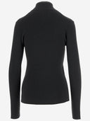 Jil Sander Wool Blend Cardigan con logo