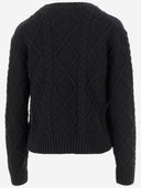 Mc2 Saint Barth Wool Blend Sweater With Slogan