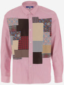Junya Watanabe Cotton Blend Shirt med patchwork mønster