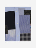 Junya Watanabe Cotton Blend Shirt med patchwork mønster