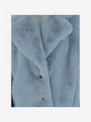 Pinko Short Fur Effect Caban Coat