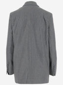 Pinko Double Breasted Blazer With Rhinestones