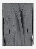 Pinko Double Breasted Blazer With Rhinestones