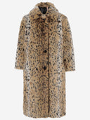 N°21 Faux Fur Coat With Leo Pattern