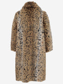 N°21 Faux Fur Coat With Leo Pattern
