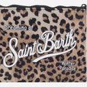Mc2 Saint Barth Scuba Clutch Bag With Leo Pattern