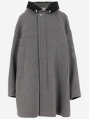 Abrigo de parka de lana jil sander