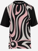 Emilio Pucci Cotton T Shirt With Marble Pattern