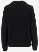 Maison Kitsune' Wool Cardigan With Fox Patch
