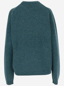 Maison Kitsune' Wool Blend Sweater With Dressed Fox Pattern