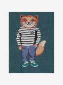 Maison Kitsune' Wool Blend Sweater With Dressed Fox Pattern