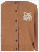 Maison Kitsune' Wool Cardigan With Logo