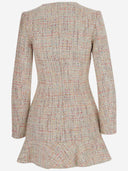 Vestido de tweed de luz de autorretrato