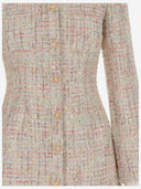 Vestido de tweed de luz de autorretrato