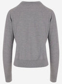 Maison Kitsune' Wool Cardigan With Fox Patch